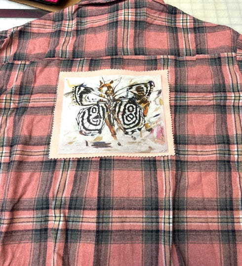 OOAK Butterfly Flannel Shirt