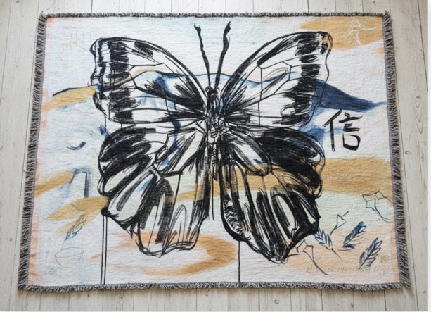 Believe Butterfly Woven Blanket- Limited Edition