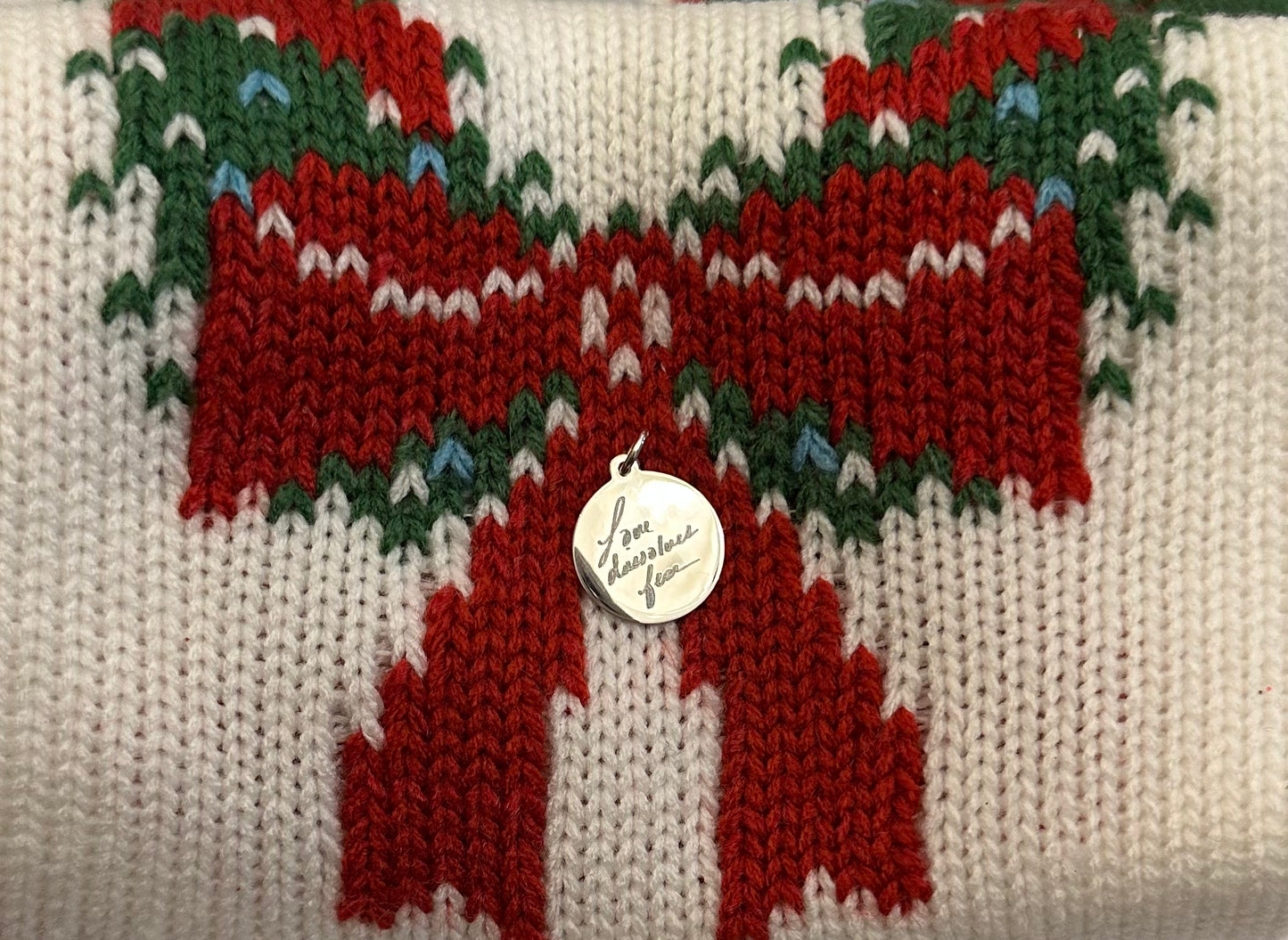 Love Dissolves Fear Charm — Sterling Silver